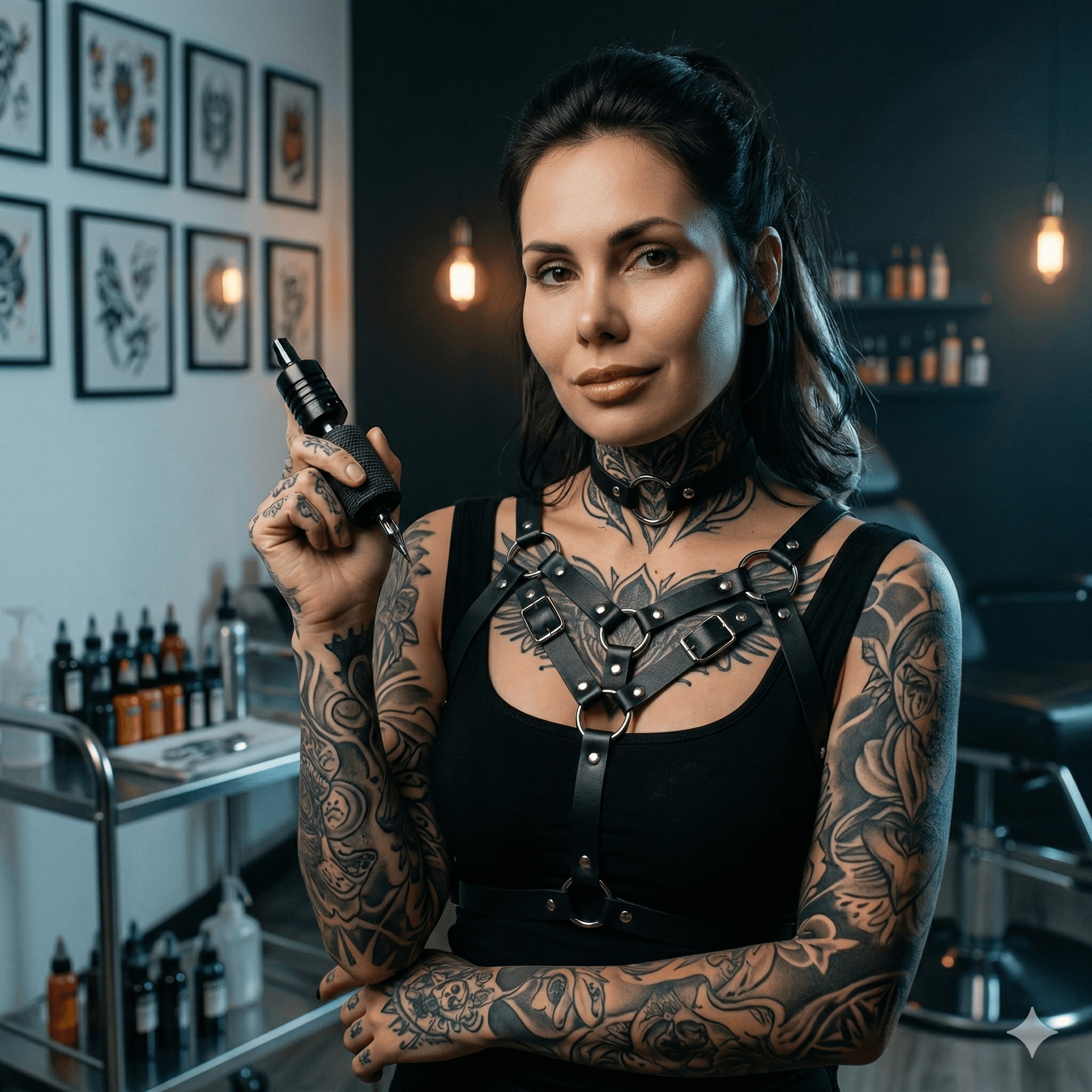 Artist preparing for session